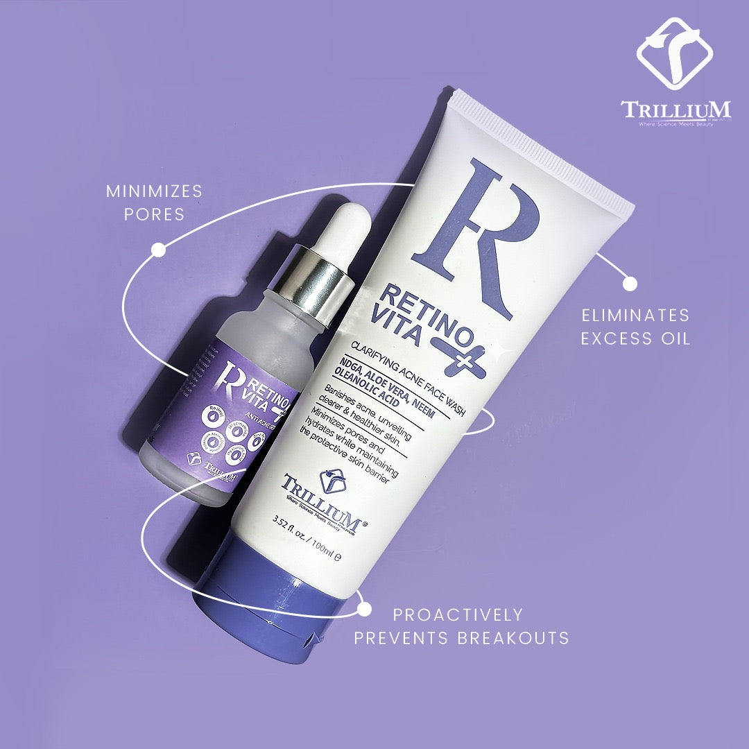 Unveiling the Power of RetinoVita+ Anti Acne Serum and Facewash: Your Ultimate Skincare Duo