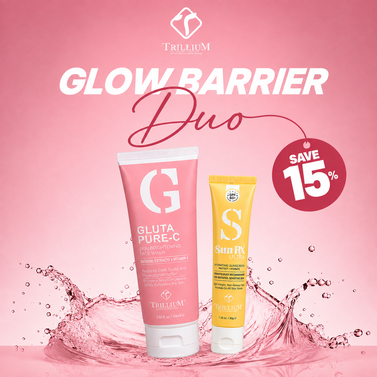 Gluta C Facwash + Sunscreen